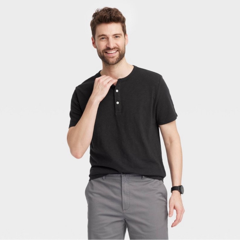 Goodfellow & Co - Men’s Short Sleeve Henley T Shirt